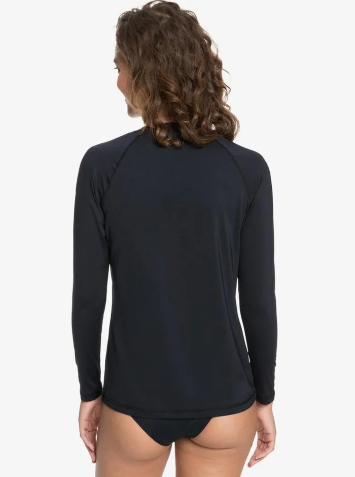 Roxy Rashguards Beach Classics Long Sleeve UPF 50 Rashguard Anthracite 8211 Women