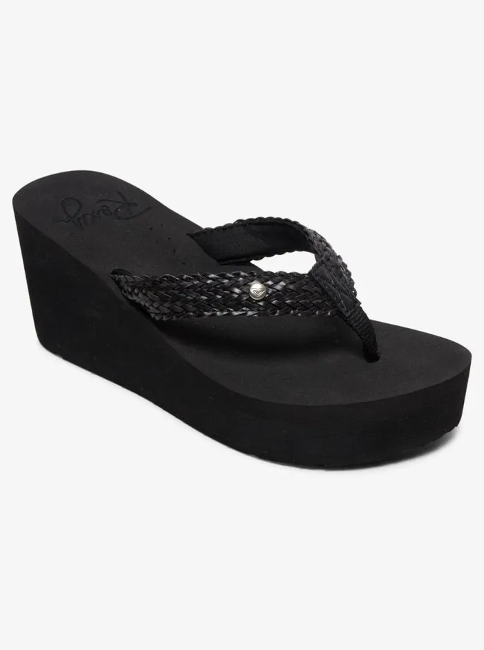 Roxy Sandals Mellie Iii FlipFlops Black 8211 Women Roxy Sandals Mellie Iii FlipFlops Black 8211 Women