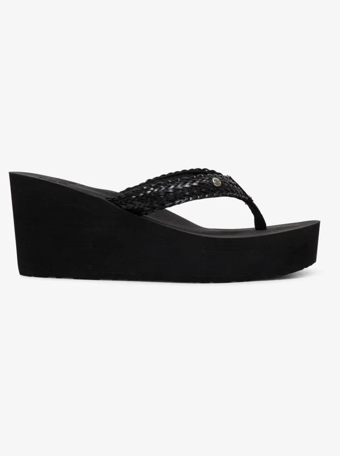 Roxy Sandals Mellie Iii FlipFlops Black 8211 Women Roxy Sandals Mellie Iii FlipFlops Black 8211 Women