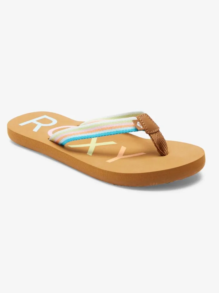 Roxy Shoes and Sandals Girl039s 416 Colbee FlipFlops Multi 2 8211 Kids Roxy Shoes and Sandals Girl039s 416 Colbee FlipFlops Multi 2 8211 Kids