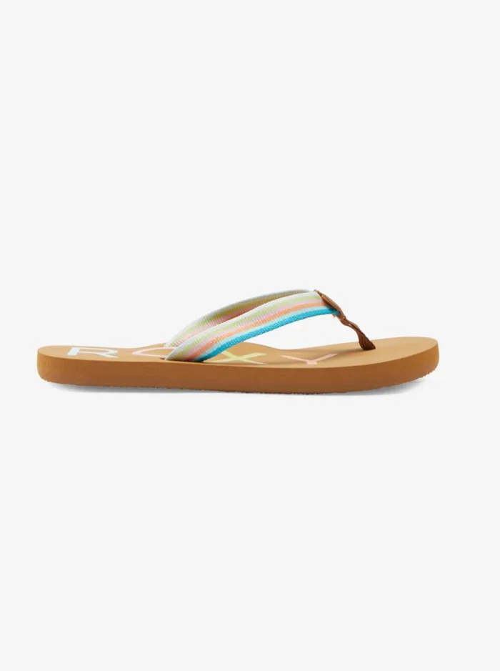 Roxy Shoes and Sandals Girl039s 416 Colbee FlipFlops Multi 2 8211 Kids Roxy Shoes and Sandals Girl039s 416 Colbee FlipFlops Multi 2 8211 Kids