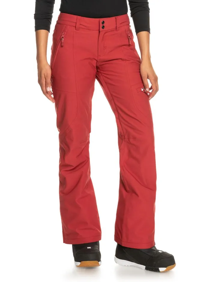 Roxy Snow Pants Cabin Slim Fit Snow Pants Brick Red 8211 Women Roxy Snow Pants Cabin Slim Fit Snow Pants Brick Red 8211 Women