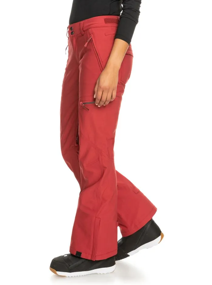 Roxy Snow Pants Cabin Slim Fit Snow Pants Brick Red 8211 Women Roxy Snow Pants Cabin Slim Fit Snow Pants Brick Red 8211 Women