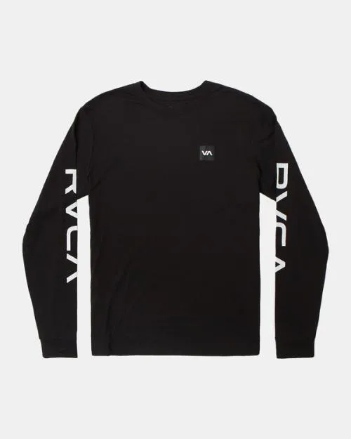 Rvca 2X Long Sleeve Tee Black SportMen Tees and Tanks