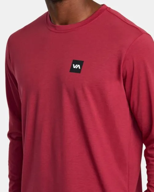 Rvca 2X Long Sleeve Tee Deep Magenta SportMen Tees and Tanks