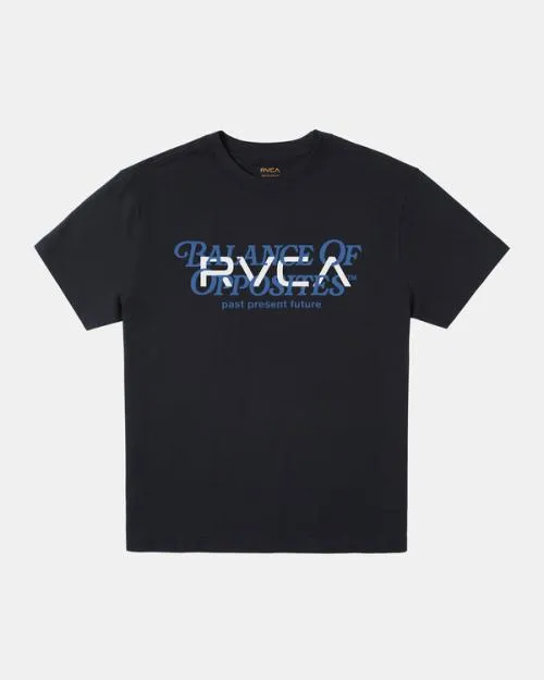 Rvca Big Balance Tee Black Men Short Sleeves