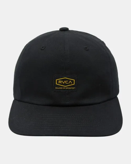 Rvca Dayshift Snapback Hat Black Men Hats and Beanies
