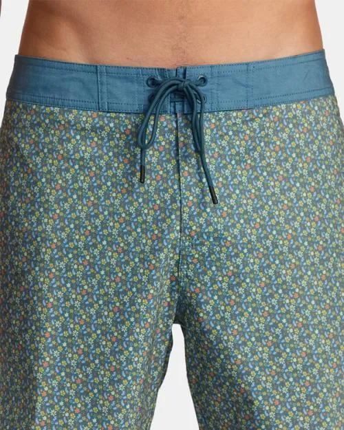 Rvca Freeport Boardshorts 16034 Duck Blue Men Boardshorts