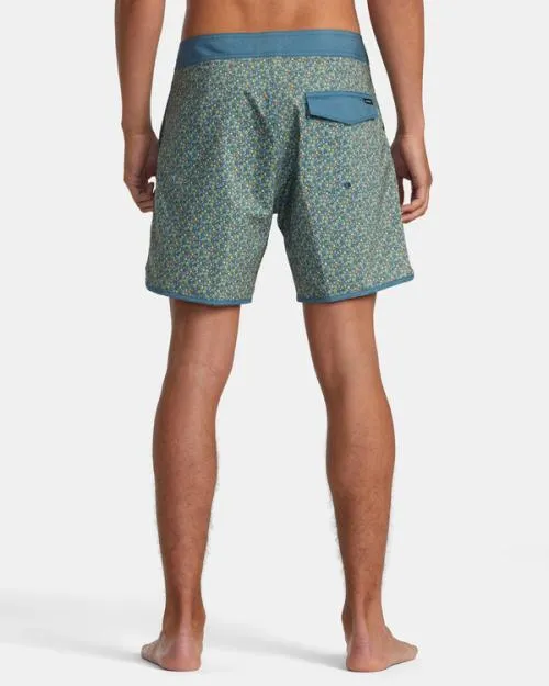 Rvca Freeport Boardshorts 16034 Duck Blue Men Boardshorts