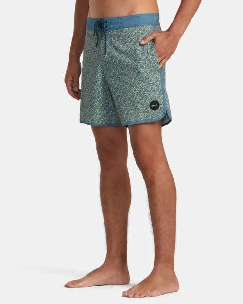 Rvca Freeport Boardshorts 16034 Duck Blue Men Boardshorts