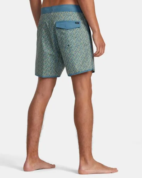 Rvca Freeport Boardshorts 16034 Duck Blue Men Boardshorts