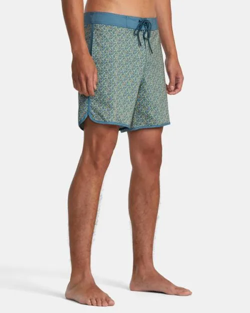 Rvca Freeport Boardshorts 16034 Duck Blue Men Boardshorts