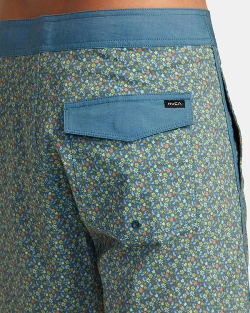 Rvca Freeport Boardshorts 16034 Duck Blue Men Boardshorts