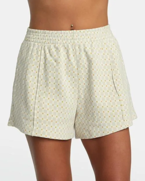 Rvca Marina Elastic Shorts Cloud Women Shorts and Skirts