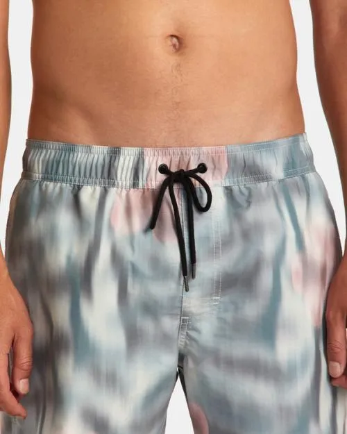 Rvca Perry 17034 Elastic Waist Boardshorts Bleach Men Boardshorts
