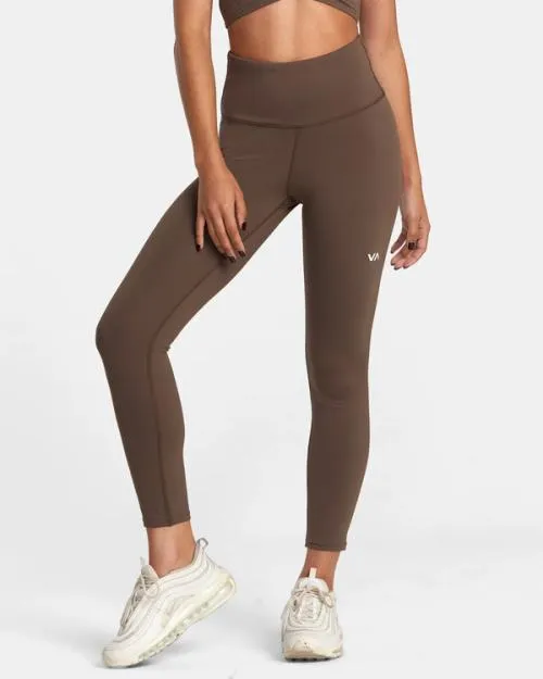 Rvca Seniesa Superbad High Waist Leggings Major Brown SportWomen Pants