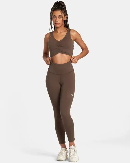 Rvca Seniesa Superbad High Waist Leggings Major Brown SportWomen Pants