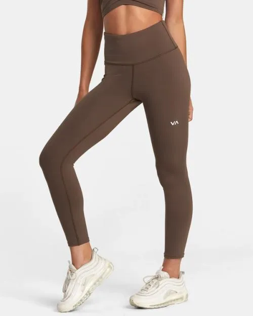 Rvca Seniesa Superbad High Waist Leggings Major Brown SportWomen Pants