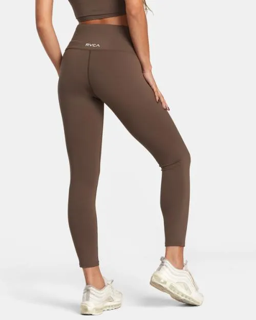 Rvca Seniesa Superbad High Waist Leggings Major Brown SportWomen Pants