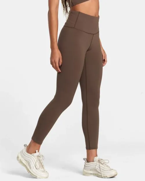 Rvca Seniesa Superbad High Waist Leggings Major Brown SportWomen Pants