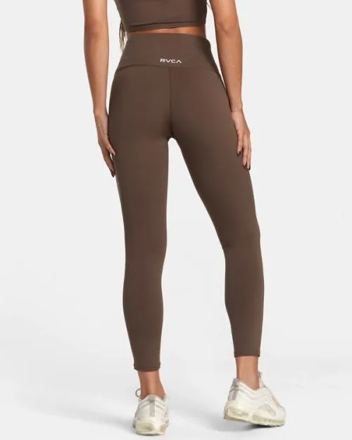 Rvca Seniesa Superbad High Waist Leggings Major Brown SportWomen Pants