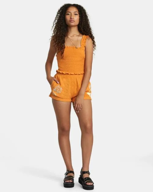Rvca Terrace Tank Top Tangerine Women Tops