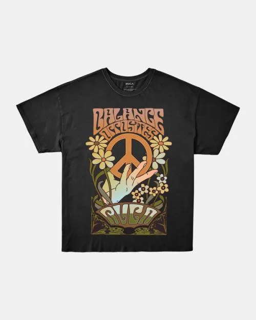 Rvca Uprising Tee Rvca Black Women Tees and Tanks