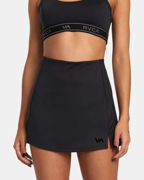 Rvca VA Essential Tennis Skirt Black SportWomen Athletic Shorts