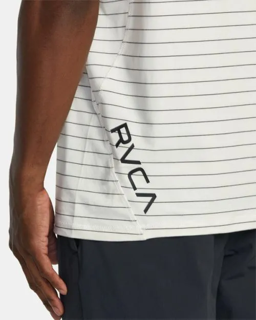 Rvca VA Sport Vent Technical Polo Shirt Off White SportMen Short Sleeves