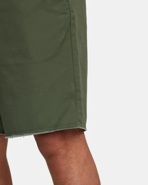 Rvca Weekend Elastic Waist Shorts Cactus Men Shorts and Hybrids