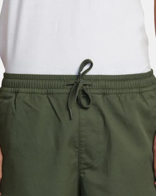 Rvca Weekend Elastic Waist Shorts Cactus Men Shorts and Hybrids