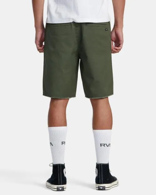 Rvca Weekend Elastic Waist Shorts Cactus Men Shorts and Hybrids