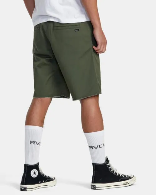 Rvca Weekend Elastic Waist Shorts Cactus Men Shorts and Hybrids