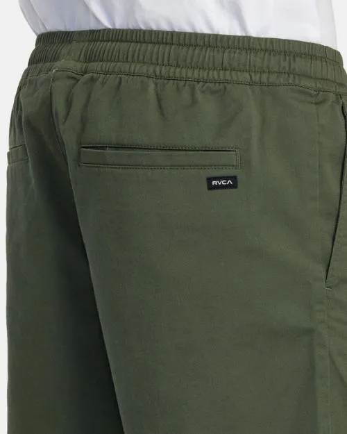 Rvca Weekend Elastic Waist Shorts Cactus Men Shorts and Hybrids