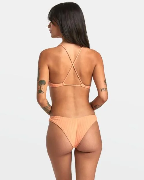 Rvca Wide Rib Crossback Bikini Top Lilikoi Women Bikini Tops