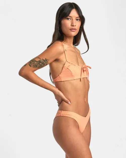 Rvca Wide Rib Crossback Bikini Top Lilikoi Women Bikini Tops