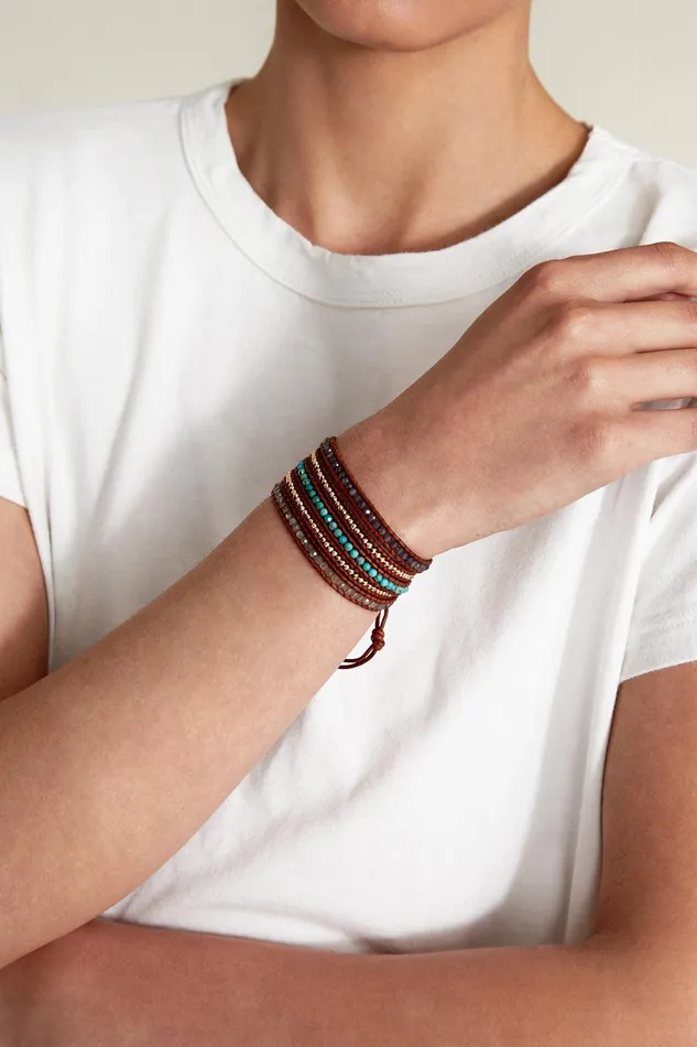 Santi Wrap Bracelet Turquoise Mix Women Chan Luu Bracelets
