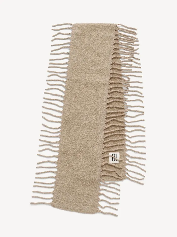 Scarves Women By Malene Birger Fringly Wool Scarf Tehina