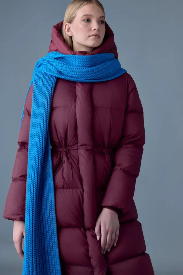 Scarves Women Mackage NELL Rectangular Merino Wool Scarf Bright Pink Scarves Women Mackage NELL Rectangular Merino Wool Scarf Bright Pink