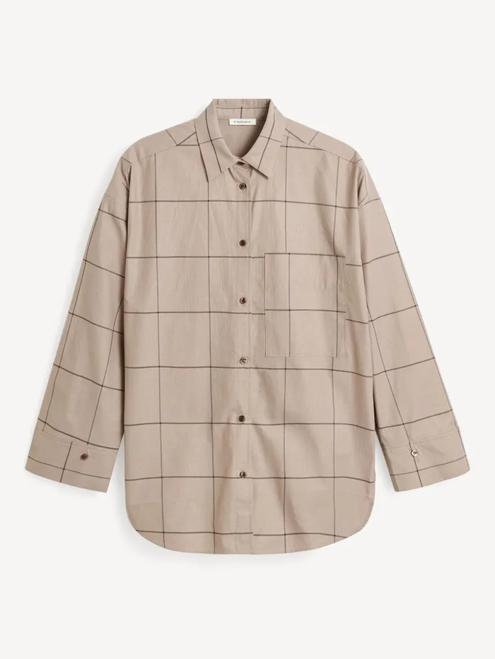 Shirts and Blouses Women By Malene Birger Derris Organic Cotton Shirt Autumn Check Shirts and Blouses Women By Malene Birger Derris Organic Cotton Shirt Autumn Check