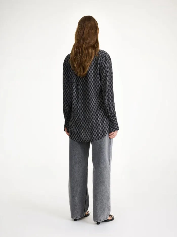 Shirts and Blouses Women By Malene Birger Mabillon Shirt Mono Lined 050 Shirts and Blouses Women By Malene Birger Mabillon Shirt Mono Lined 050