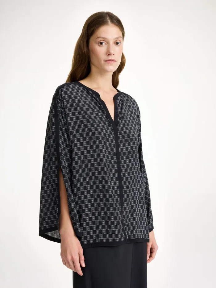 Shirts and Blouses Women By Malene Birger Plazzo Blouse Mono Lined 050