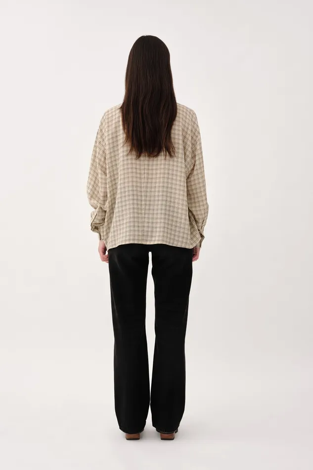 Shirts and Blouses Women Mazal Check Grey Check Wonhundred