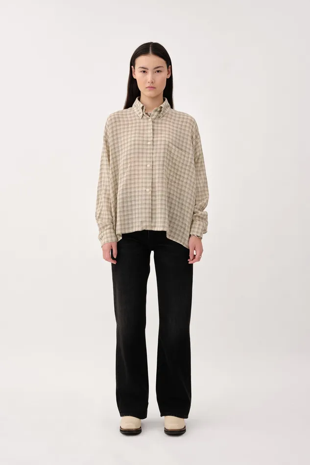 Shirts and Blouses Women Mazal Check Grey Check Wonhundred