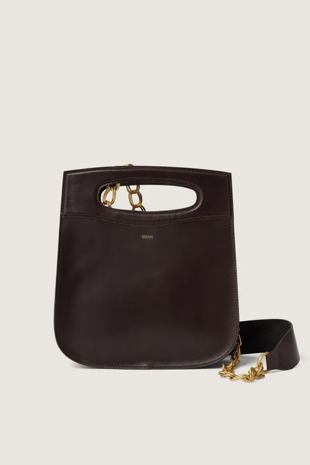 Shoulder Bags Women Soeur CHERI BAG Dark Brown
