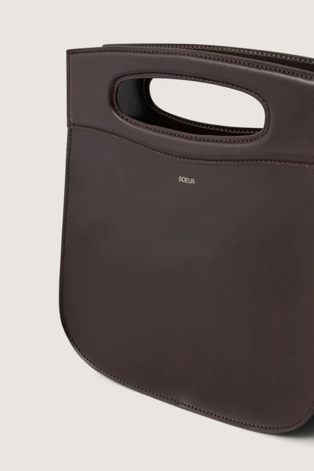 Shoulder Bags Women Soeur CHERI BAG Dark Brown