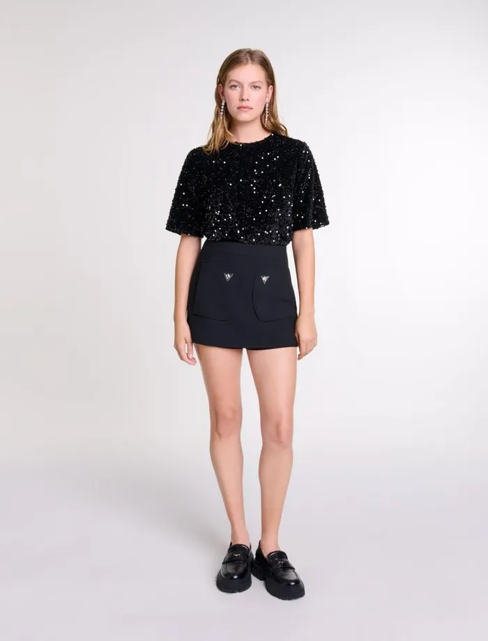 Skirts and Shorts Women Maje SkortStyle Shorts Black