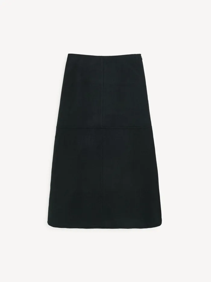 Skirts Women By Malene Birger Angello Wool Midi Skirt Black Skirts Women By Malene Birger Angello Wool Midi Skirt Black
