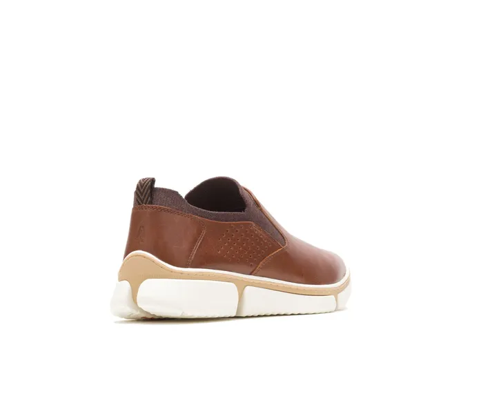 SlipOns Hush Puppies Men Bennet Plain Toe SlipOn Cognac Leather