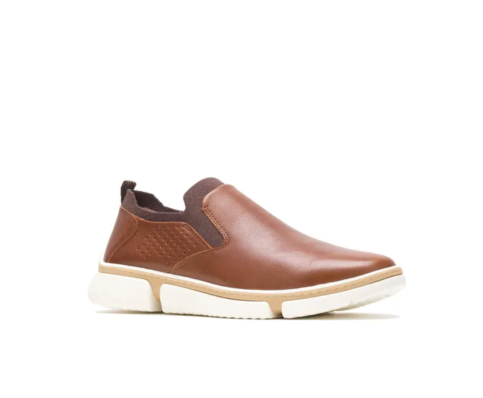 SlipOns Hush Puppies Men Bennet Plain Toe SlipOn Cognac Leather